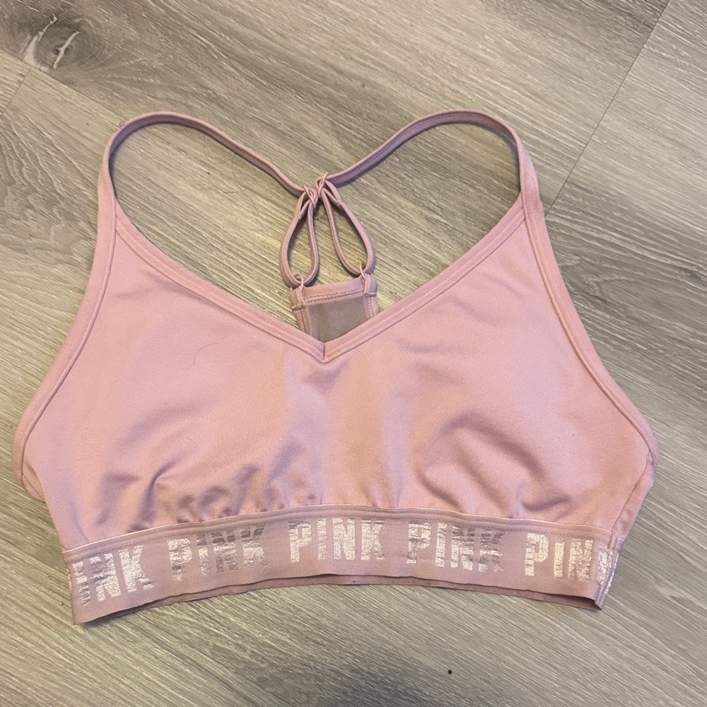 PINK Victoria's Secret Light Pink Sports Bra
